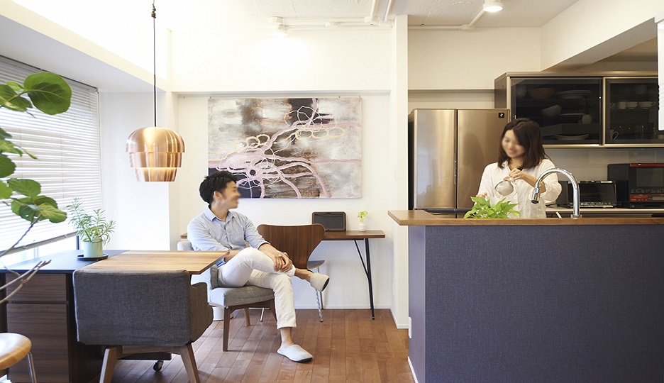 光のつながる部屋